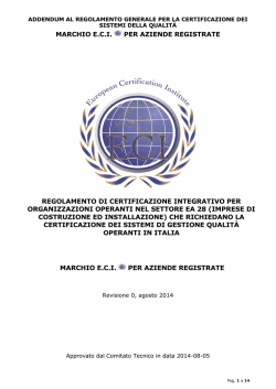 MARCHIO E.C.I. PER AZIENDE REGISTRATE MARCHIO E.C.I. PER