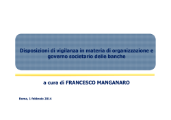 Governo societario delle Banche_28gen2014_v1