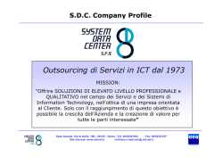 Company Presentation SDC 2014