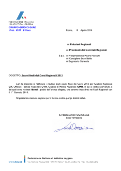 Esami finali Corsi Regionali 2013