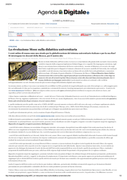 La rivoluzione Mooc sulla didattica universitaria