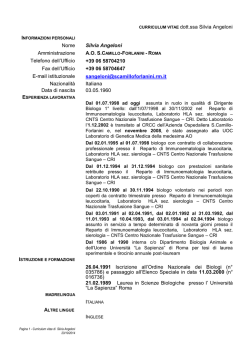 formato europeo per il curriculum vitae