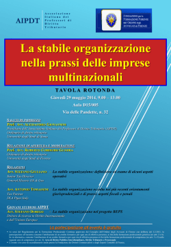 Programma - Fondazione Forense Firenze