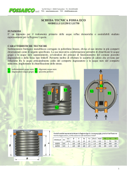 SCHEDA TECNICA FOSSA ECO