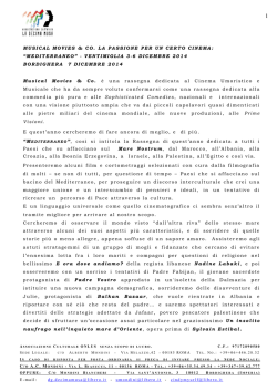 presentazione della rassegna - Istituto comprensivo n&deg;2 Cavour
