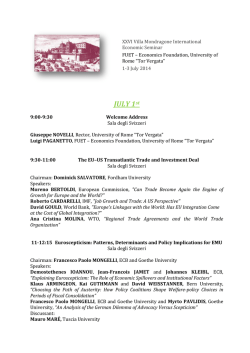 Anaemic Europe - Facolt&agrave; di Economia