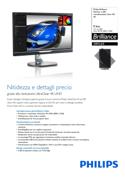288P6LJEB/00 Philips Monitor a LED retroilluminato Ultra HD 4K
