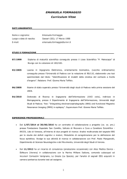 CV Emanuela Formaggio Ita (pdf, it, 246 KB, 8/6/14)