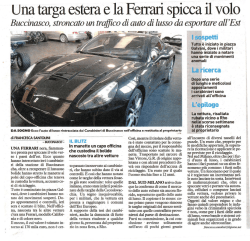Un~ targa estera e la Ferrari spicca il volo