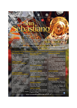 Scarica il programma - Basilica San Sebastiano Melilli