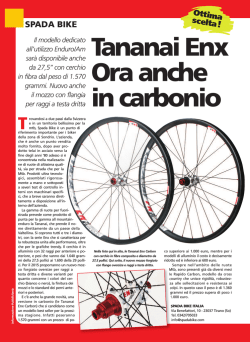 Tananai Enx Ora anche in carbonio