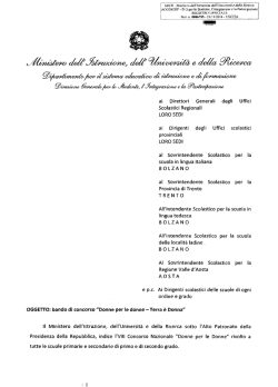 bando di concorso - Ufficio scolastico regionale per la Lombardia