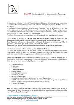 I Ciclopi Associazione Culturale per la promozione e lo sviluppo dei