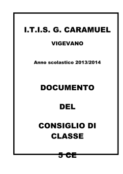 documento finale esame di stato 2014 classe 5 CE