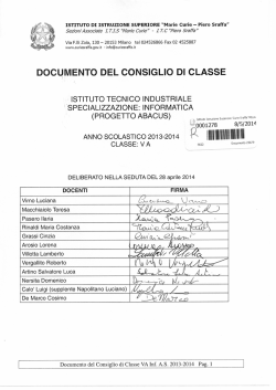 Documento finale 5A INFO