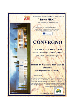 CONVEGNO - I.t.e.t. Enrico Fermi Lanciano