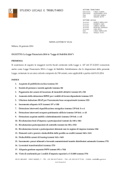 01-14 La Legge Finanziaria 2014 - LTS