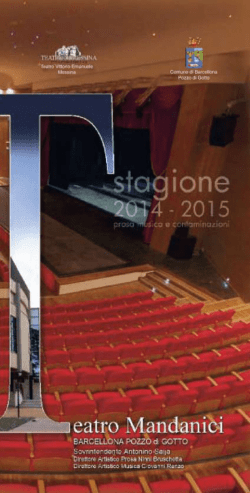 brochure stagione artistica 2014-2015