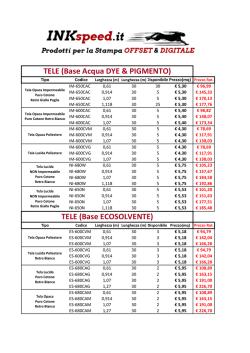TELE (Base ECOSOLVENTE) TELE (Base Acqua DYE