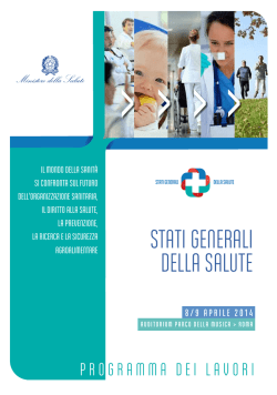 STATI GENERALI DELLA SALUTE - SItI