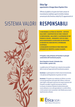 SISTEMA VALORI RESPONSABILI