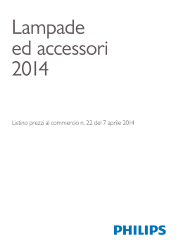 Philips Lampade ed accessori - Edizione 2014