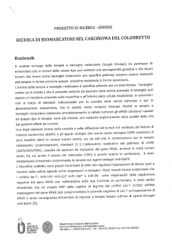 PROGETTO DI RICERCA -= SINOSSI - Universit&agrave; degli Studi di Urbino