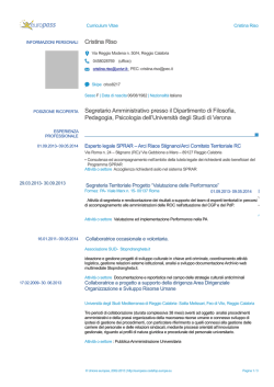 Curriculum vitae (pdf, it, 225 KB, 6/12/14)