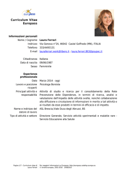cv laura ferrari