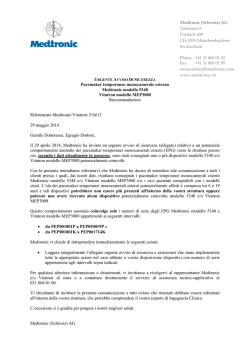 Pacemaker temporaneo monocamerale esterno