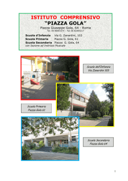 Piano Offerta Formativa (POF) 2014-15