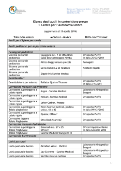 Elenco ausili presso il CpA Umbro in contovisione