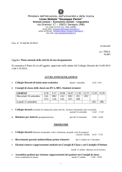 CIRCOLARE N - Liceo Parini Seregno