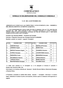 Delibera - Comune di Noci