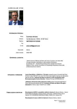 CV - Istituto Pio XII Misurina