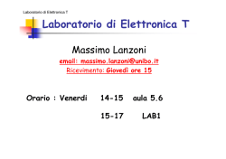 Laboratorio di Elettronica T