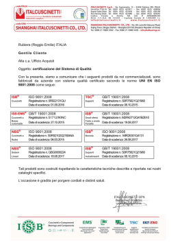 Modulo Base - Italcuscinetti