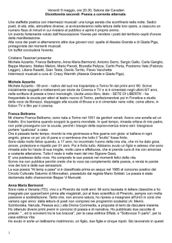 Scheda evento DICIOTTOMILA SECONDI