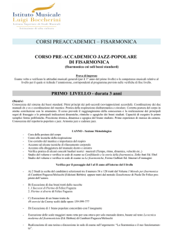 FISARMONICA indirizzo Jazz