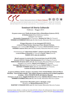 Locandina - Universit&agrave; Ca