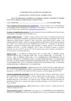 avviso - Comune di Genova