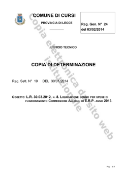 N. 24 del 03/02/2014, SETTORE