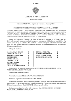 delibera n.91 - Comune di Pieve di Cento