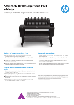 Stampante HP Designjet serie T920 ePrinter