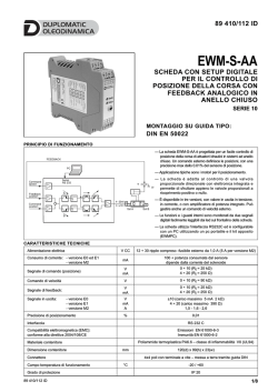 EWM - S - AA / 10 - Duplomatic Oleodinamica