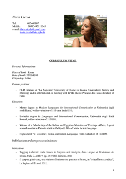read the Curriculum Vitae