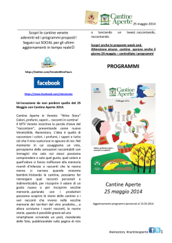 Scarica QUI il programma di Cantine Aperte 2014