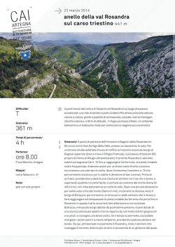 anello della val Rosandra sul carso triestino