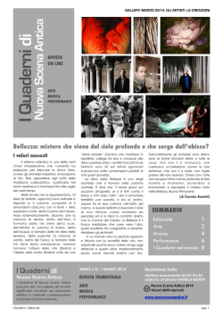 Anno 6 N.1 (Mar. 14) - Nuova Scena Antica