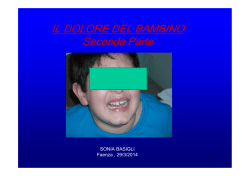 IL DOLORE NEL BAMBNO